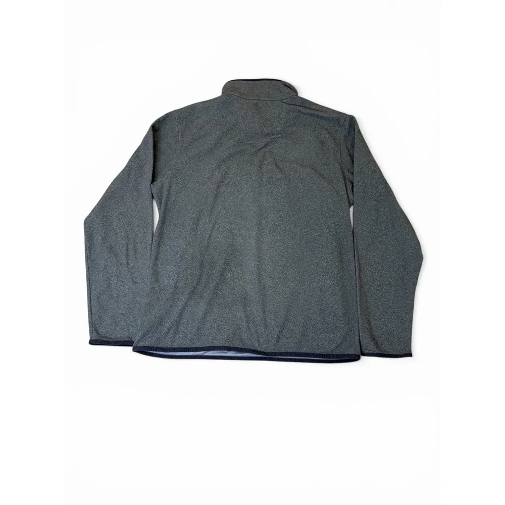 The North Face Mens Quarter Zip Fleece Pullover Gray Mock Neck Jacket Medium